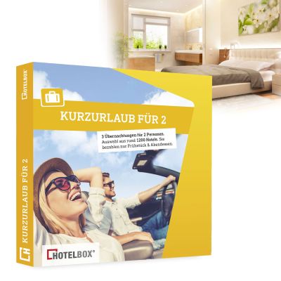 Kurzurlaub für 2 - Hotelgutschein von Hotelbox