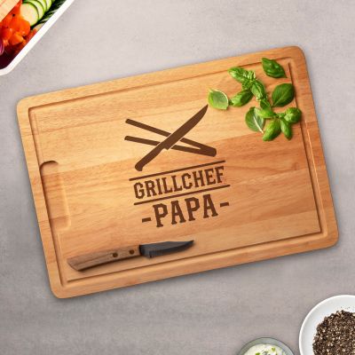 Schneidebrett für Papa - Grillchef