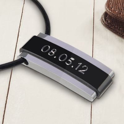 Herren Kette mit Anhänger - Halskette mit Gravur