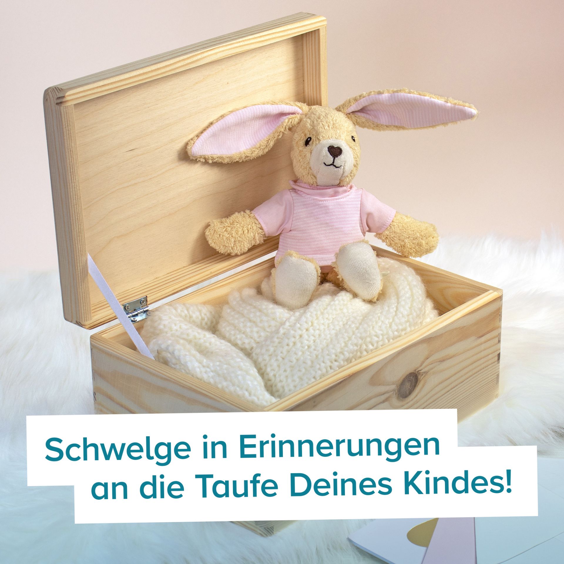 Was Schenkt Man Zur Taufe Als Gast Holz Memory Box zur Taufe mit persönlicher Namensgravur