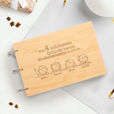 Fotobuch mit Holzcover - Großelternsein