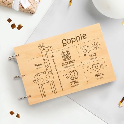 Fotobuch mit Holzcover - Babyalbum