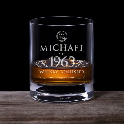 Personalisiertes Whiskyglas - Elegant