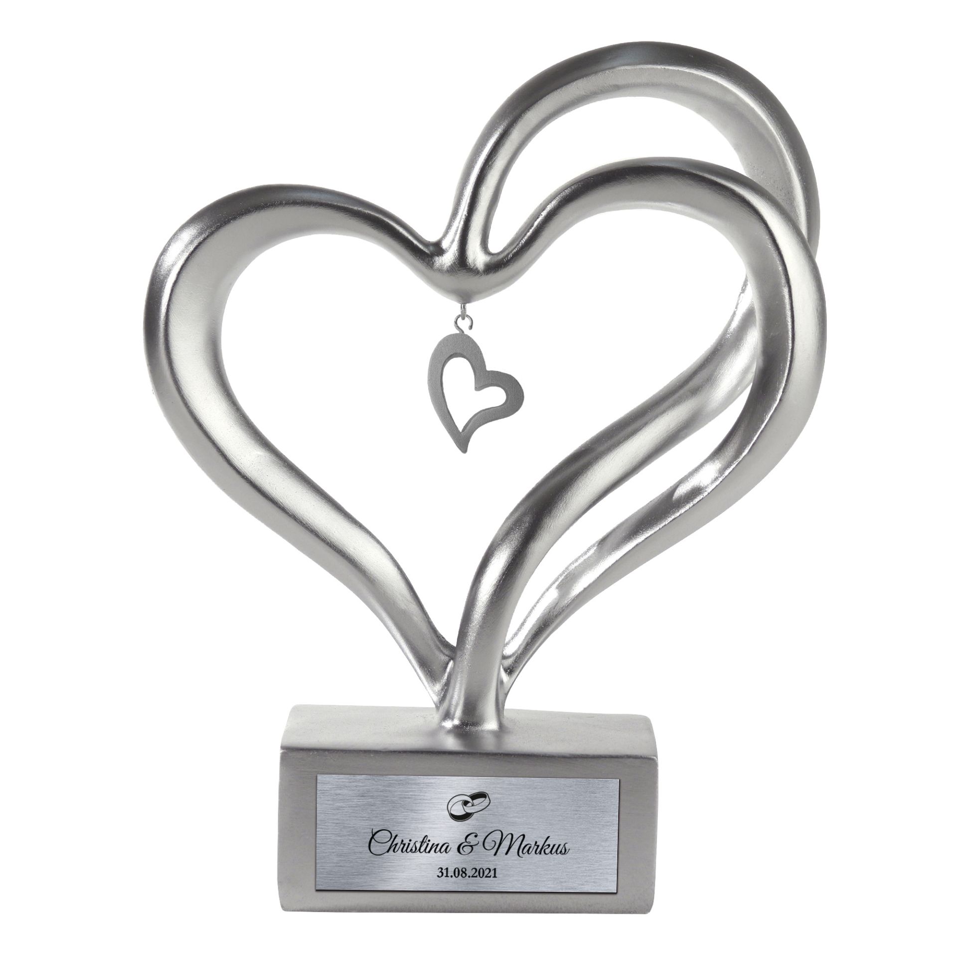 LCCCK Porzellan Herz Dekor Schwarz Gold – Romantische Tischdekoration Für Paare, Hochzeit & Wohnzimmer