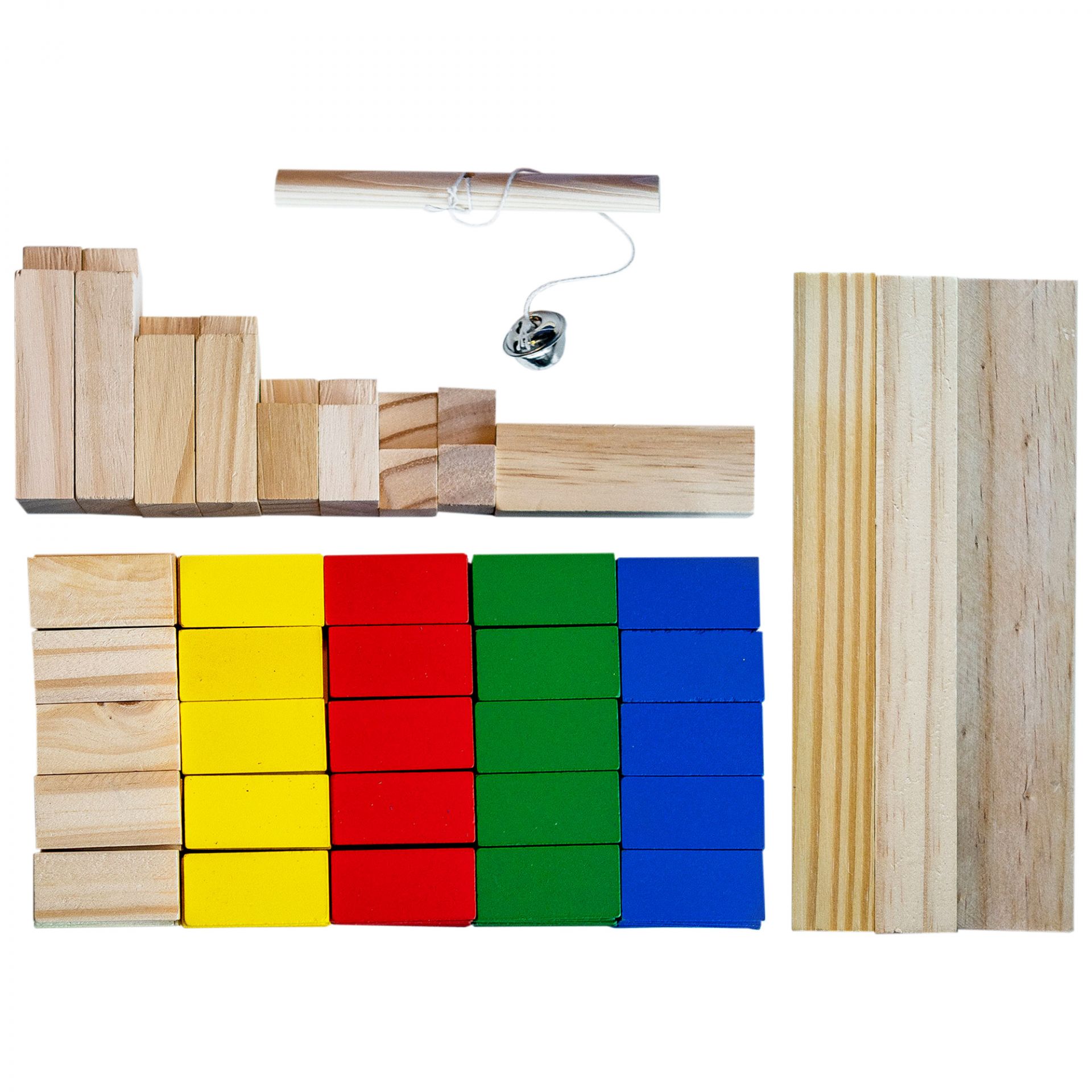 Personalisiertes Holz-Bausteine Set 50-teilig - Mit Name & Geburtsdatum Für Kinder Ab 2