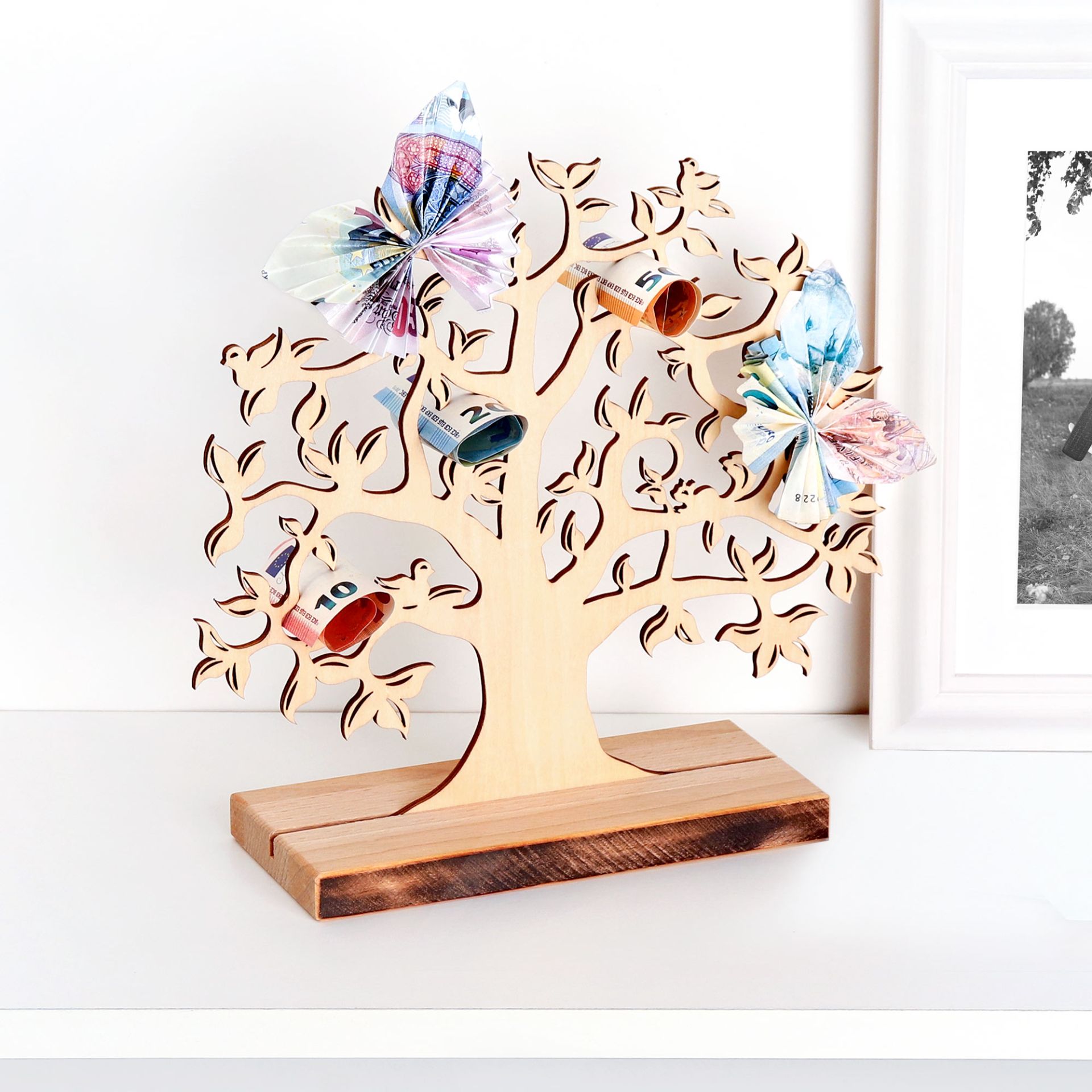 Großer Geldbaum Hochzeitsgeschenk für Brautpaar