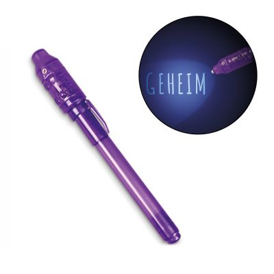 Unsichtbarer Stift mit UV Lampe