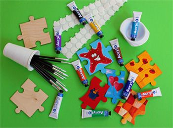  Holz Puzzle Baum zum Bemalen ist das perfekte Hochzeitsgeschenk Bildidee 