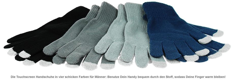 Handschuhe Mit Denen Man Handy Bedienen Kann Touchscreen Handschuhe für Männer - Handy durch Stoff bedienen